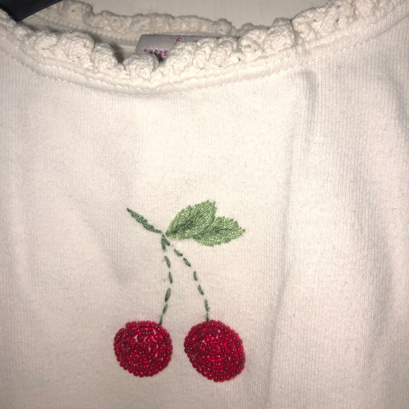 Gymboree Cherry Long Sleeve Top Size 5 Years - Picture 3 of 4
